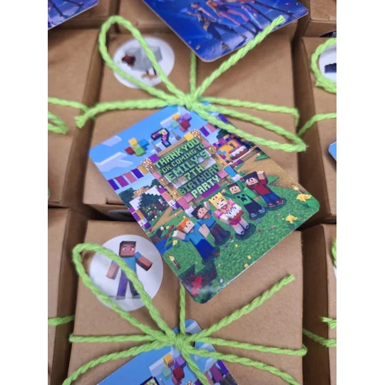 Party Bag in a Box (MINE-CRAFT) | Pre-filled Kids Birthday Favours | Ready Made Party Bags
