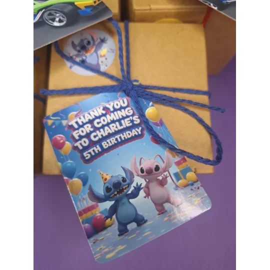 Party Bag in a Box (STITCH) | Pre-filled Kids Birthday Favours | Ready Made Party Bags