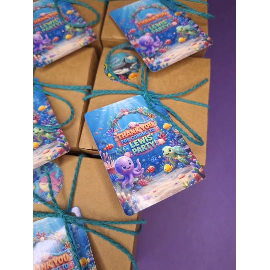 Party Bag in a Box (UNDER THE SEA) | Pre-filled Kids Birthday Favours | Ready Made Party Bag