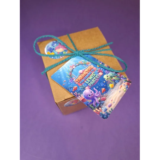 Party Bag in a Box (UNDER THE SEA) | Pre-filled Kids Birthday Favours | Ready Made Party Bag