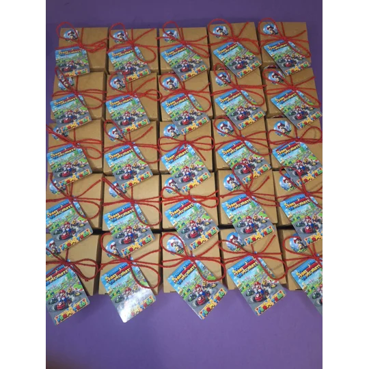 Party Bag in a Box (SUPER MARIO) | Pre-filled Kids Birthday Favours | Ready Made Party Bags