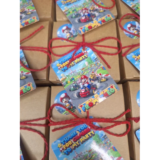 Party Bag in a Box (SUPER MARIO) | Pre-filled Kids Birthday Favours | Ready Made Party Bags