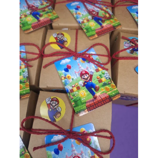 Party Bag in a Box (SUPER MARIO) | Pre-filled Kids Birthday Favours | Ready Made Party Bags