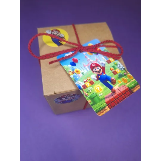 Party Bag in a Box (SUPER MARIO) | Pre-filled Kids Birthday Favours | Ready Made Party Bags