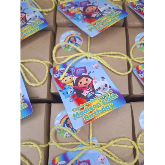 Party Bag in a Box (GABBYS DOLLHOUSE) | Pre-filled Kids Birthday Favours | Ready Made Party Bags