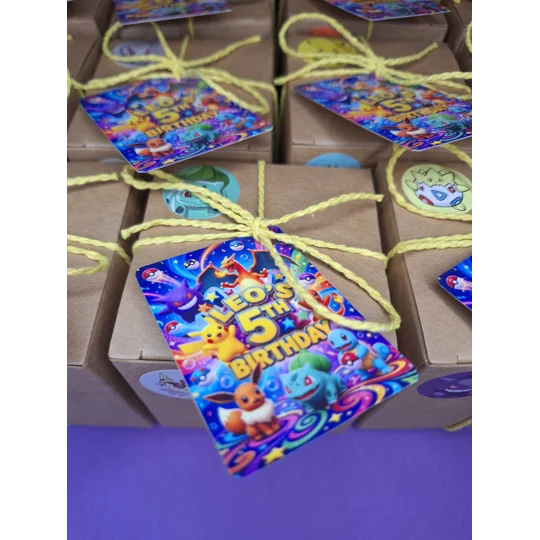 Party Bag in a Box (POKEMON) | Pre-filled Kids Birthday Favours | Ready Made Party Bags