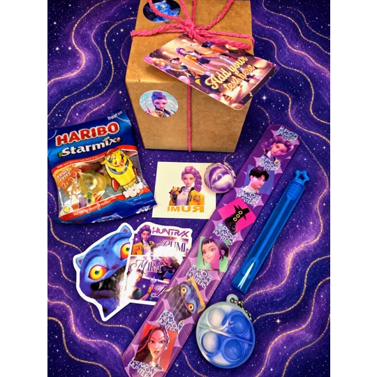 Party Bag in a Box (KPOP DEMON HUNTERS) | Pre-filled Kids Birthday Favours | Ready Made Party Bags