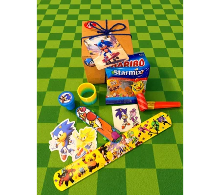 Party Bag in a Box (SONIC) | Pre-filled Kids Birthday Favours | Ready Made Party Bags