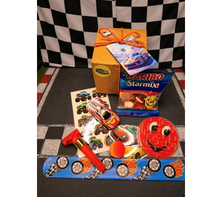 Party Bag in a Box (CARS) | Pre-filled Kids Birthday Favours | Ready Made Party Bags