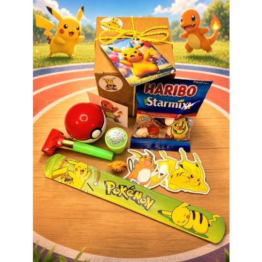 Party Bag in a Box (POKEMON) | Pre-filled Kids Birthday Favours | Ready Made Party Bags