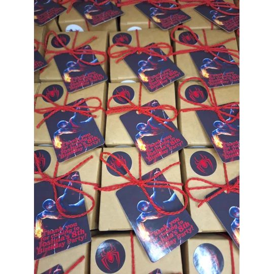 Party Bag in a Box (SPIDERMAN) | Pre-filled Kids Birthday Favours | Ready Made Party Bags