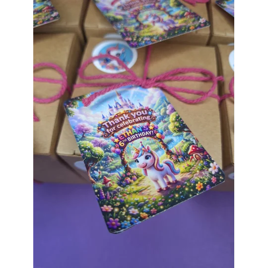 Party Bag in a Box (UNICORN) | Pre-filled Kids Birthday Favours | Ready Made Party Bags