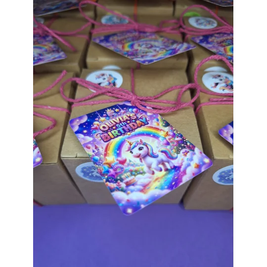 Party Bag in a Box (UNICORN) | Pre-filled Kids Birthday Favours | Ready Made Party Bags