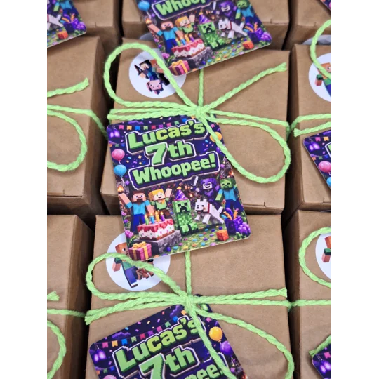 Party Bag in a Box (MINE-CRAFT) | Pre-filled Kids Birthday Favours | Ready Made Party Bags