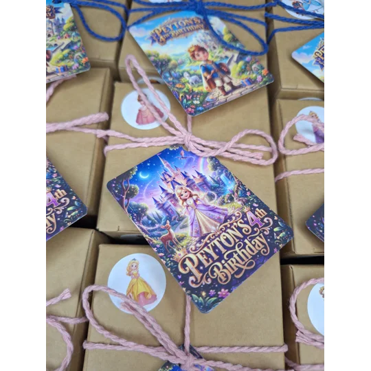 Party Bag in a Box (PRINCESS) | Pre-filled Kids Birthday Favours | Ready Made Party Bags