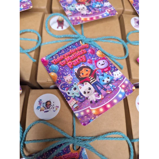 Party Bag in a Box (GABBYS DOLLHOUSE) | Pre-filled Kids Birthday Favours | Ready Made Party Bags