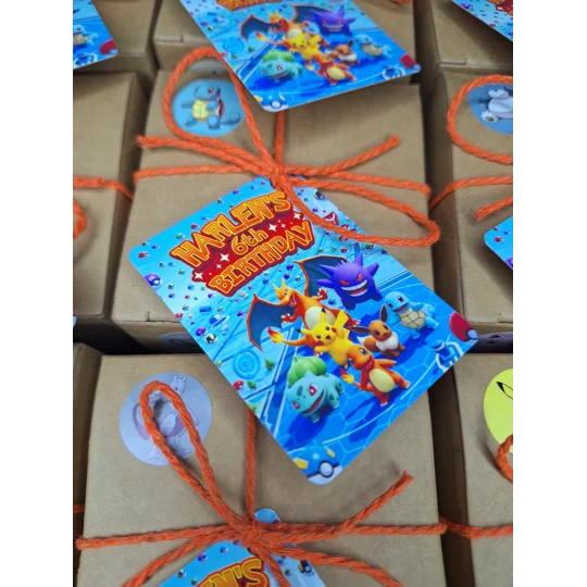 Party Bag in a Box (POKEMON) | Pre-filled Kids Birthday Favours | Ready Made Party Bags