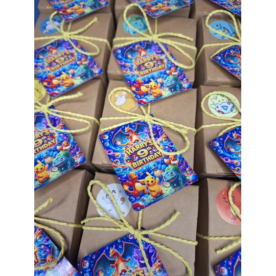 Party Bag in a Box (POKEMON) | Pre-filled Kids Birthday Favours | Ready Made Party Bags