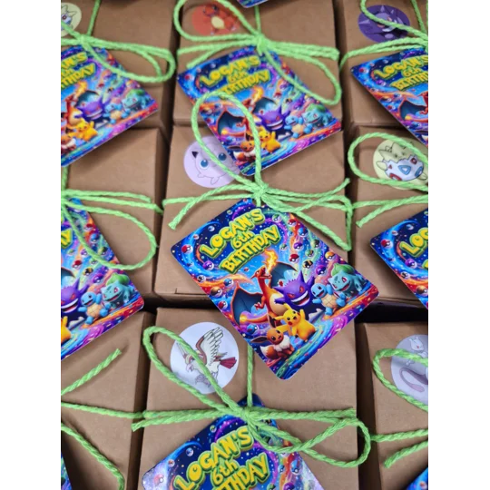 Party Bag in a Box (POKEMON) | Pre-filled Kids Birthday Favours | Ready Made Party Bags