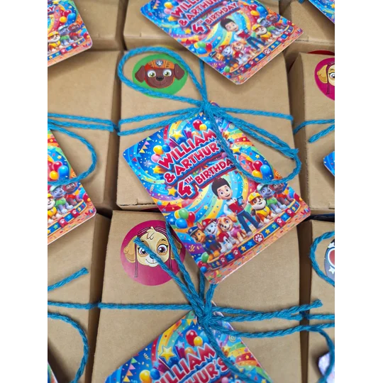 Party Bag in a Box (PAW PATROL) | Pre-filled Kids Birthday Favours | Ready Made Party Bags
