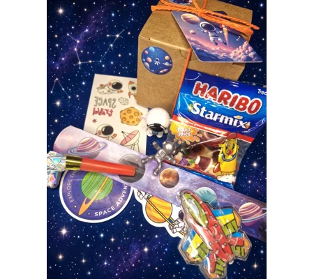 Party Bag in a Box (SPACE) | Pre-filled Kids Birthday Favours | Ready Made Party Bags