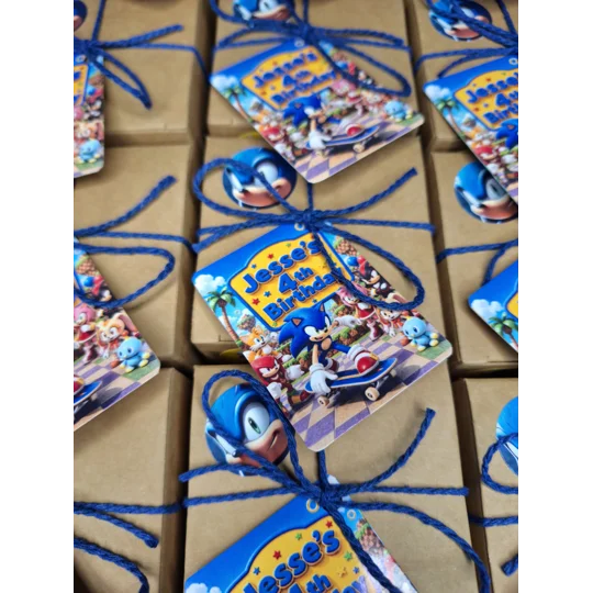 Party Bag in a Box (SONIC) | Pre-filled Kids Birthday Favours | Ready Made Party Bags
