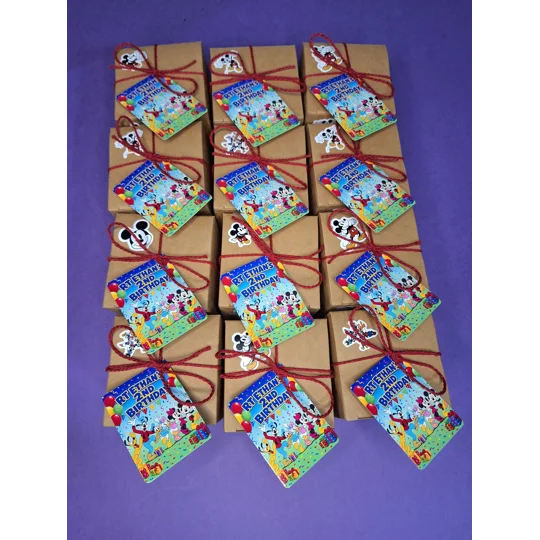 Party Bag in a Box (MICKEY & FRIENDS) | Pre-filled Kids Birthday Favours | Ready Made Party Bags