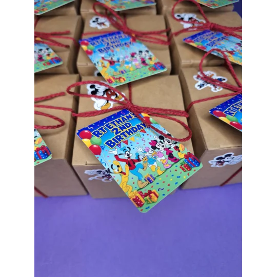 Party Bag in a Box (MICKEY & FRIENDS) | Pre-filled Kids Birthday Favours | Ready Made Party Bags