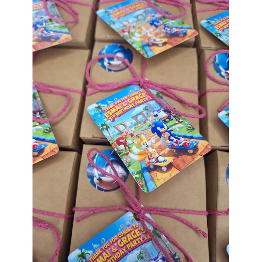 Party Bag in a Box (SONIC) | Pre-filled Kids Birthday Favours | Ready Made Party Bags