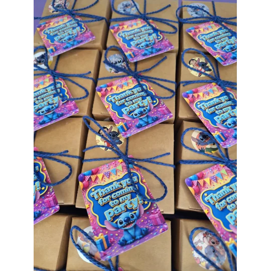 Party Bag in a Box (STITCH) | Pre-filled Kids Birthday Favours | Ready Made Party Bags