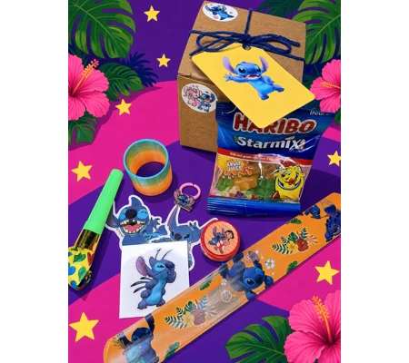 Party Bag in a Box (STITCH) | Pre-filled Kids Birthday Favours | Ready Made Party Bags