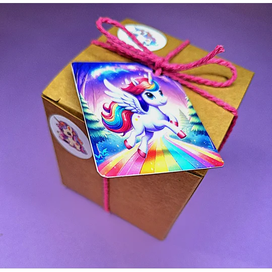 Party Bag in a Box (UNICORN) | Pre-filled Kids Birthday Favours | Ready Made Party Bags