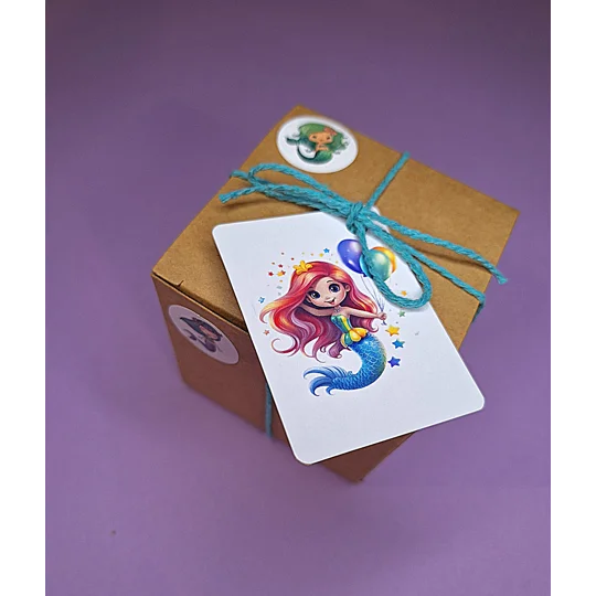 Party Bag in a Box (MERMAID) | Pre-filled Kids Birthday Favours | Ready Made Party Bags