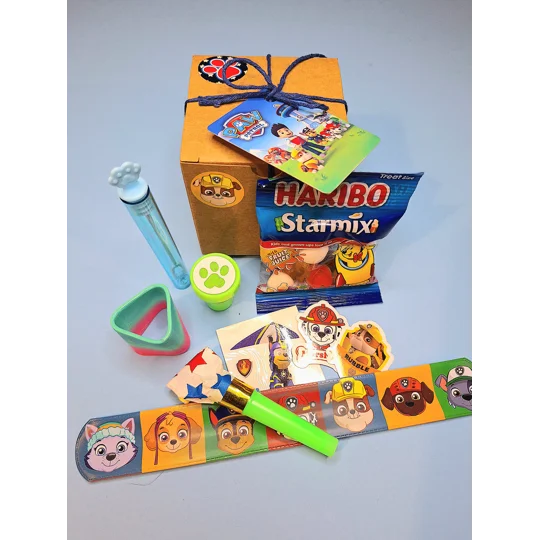 Party Bag in a Box (PAW PATROL) | Pre-filled Kids Birthday Favours | Ready Made Party Bags