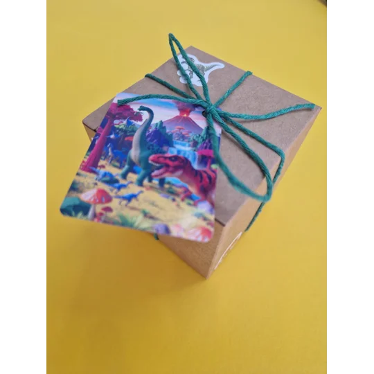 Party Bag in a Box (DINOSAUR) | Pre-filled Kids Birthday Favours | Ready Made Party Bags
