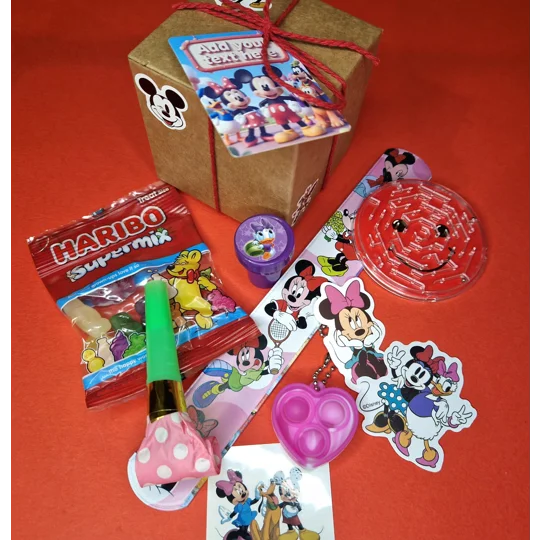 Party Bag in a Box (MICKEY & FRIENDS) | Pre-filled Kids Birthday Favours | Ready Made Party Bags