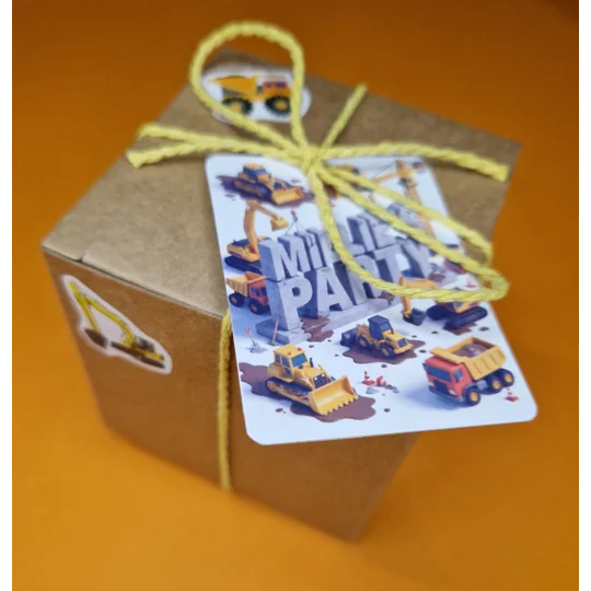 Party Bag in a Box (CONSTRUCTION) | Pre-filled Kids Birthday Favours | Ready Made Party Bags