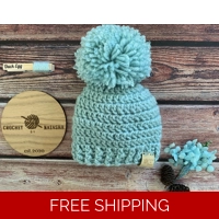 0-3 Months Hat (Duck Egg)