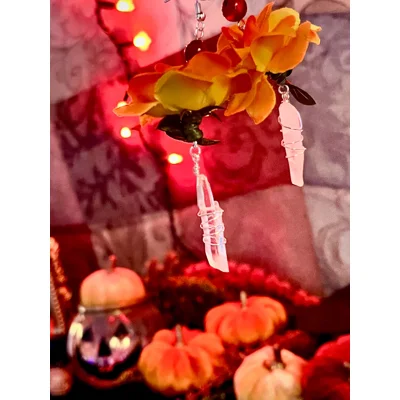 Autumnn Witch Rose Solstice Earrings