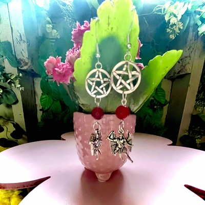 A.A. Michael Guardian Flame Chalcedony Earrings A.A. Michael Guardian Flame Chalcedony Earrings