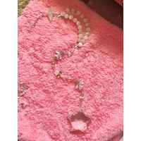 Rose Quartz & Selenite Moon Catcher - Angel & Star Crystal Whimsical Hanging Decor