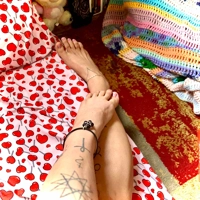 Mystic Obsidian Pentagram Anklet – Black Leather & Silver-Plated Copper Wire ✨