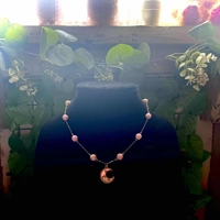 Moonlit Rose Howlite Necklace