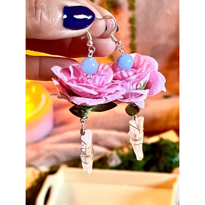Mermaid Rose Earrings