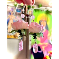 Crystal Rose Goddess Jewelry Set