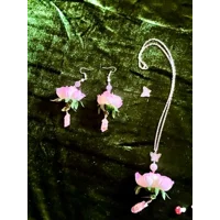 Crystal Rose Goddess Jewelry Set