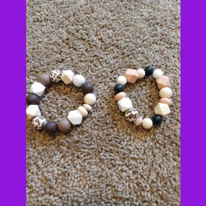 Silicone beaded bracelet Silicone beaded bracelet