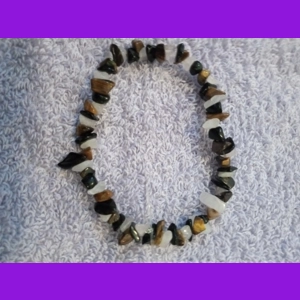 Gemstone chip bracelets