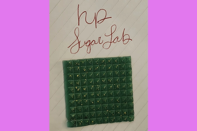 Golden Flaked Gel Tab