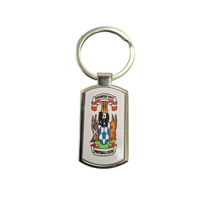 Chrome Metal Keyring Coventry